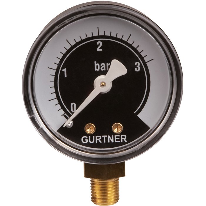 Manomètre gaz radial - 0 à 3 bar